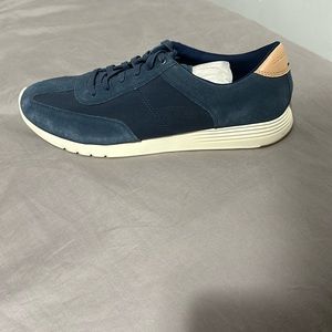 Cole Haan Grand OS Shoes Mens Sz 13 C28270 Navy Suede Leather Sneakers Casual